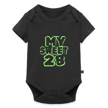 Age 28 - Baby Premium short-sleeve bodysuit - black - Front