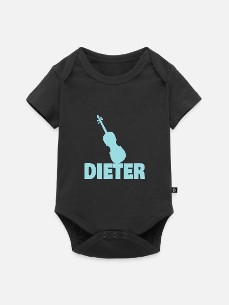 Bratsche Dieter - Baby Premium Kurzarmbody - Schwarz
