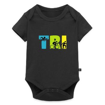 triathlon - Baby Premium Kurzarmbody - Schwarz - Vorne