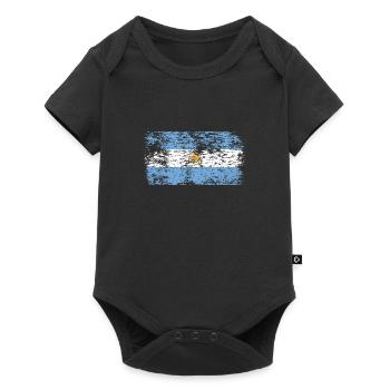 Drapeau de l’Argentine Amérique du Sud Drapeau de l’Argentine - Body à manches courtes Premium Bébé - noir - Devant