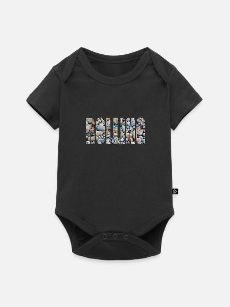 rolling 1 - Baby Premium short-sleeve bodysuit - black