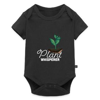 Vintage Gardener Quote Plant Whisperer Funny G - Baby Premium short-sleeve bodysuit - black - Front