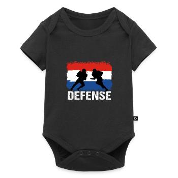 Football américain Défense des Pays-Bas - Body à manches courtes Premium Bébé - noir - Devant
