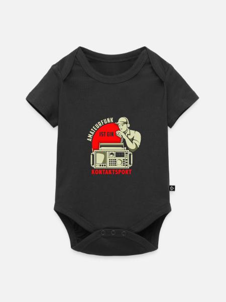 Amateurfunker - Kontaktsport CB Funk - Baby Premium Kurzarmbody - Schwarz