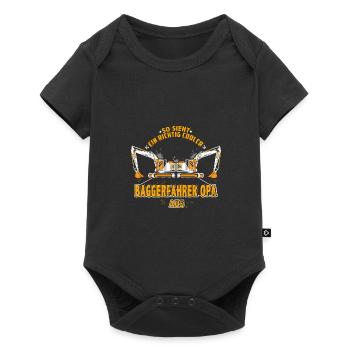 Excavator Driver - Cool Excavator Driver Grandpa - Baby Premium short-sleeve bodysuit - black - Front