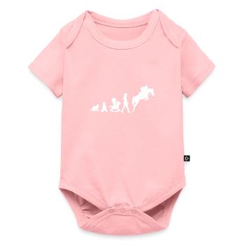 Evolution Spring Motiv weis - Baby Premium Kurzarmbody - Rosa - Vorne