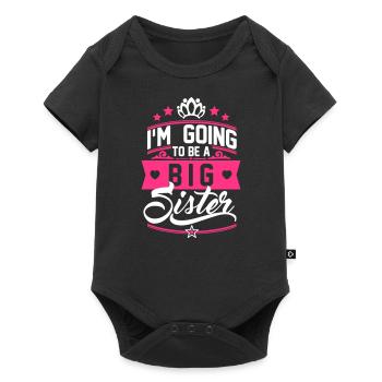 I'm going to be a big Sister - Schwangerschaft - Body à manches courtes Premium Bébé - noir - Devant