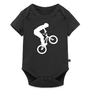 Radfahren bmx bmx jungen Herren Bike Damen - Baby Premium Kurzarmbody - Schwarz - Vorne
