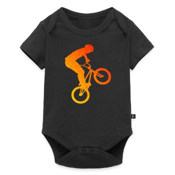 Herren Damen bmx jungen Bike bmx fahrrad bmx - Baby Premium Kurzarmbody - Schwarz - Vorne