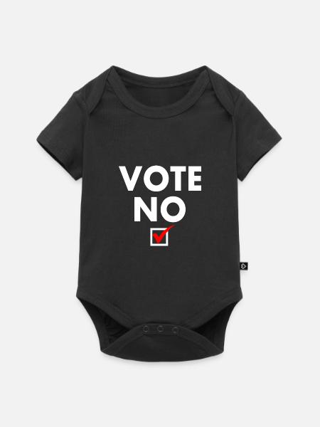 Vote no - Baby Premium Kurzarmbody - Schwarz