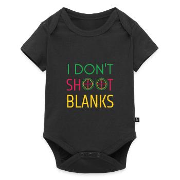 I Don't Shoot Blanks Baby Shower Dad Est 2024 - Baby Premium short-sleeve bodysuit - black - Front