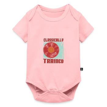 Classically Trained Vintage Record Player - Baby Premium short-sleeve bodysuit - rose - Front