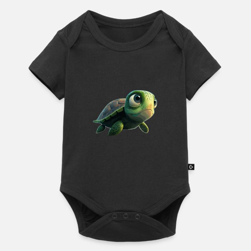 Tortue - Body à manches courtes Premium Bébé - noir