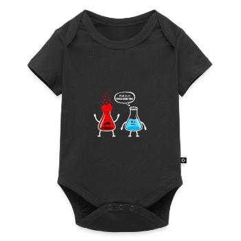 Je pense que tu réagis de manière excessive - conception de chimiste - Body à manches courtes Premium Bébé - noir - Devant