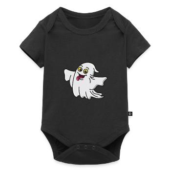 Doux petit fantôme tire la langue - Body à manches courtes Premium Bébé - noir - Devant