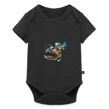Fish sea marine life animal fishing gift - Baby Premium short-sleeve bodysuit - black - Front