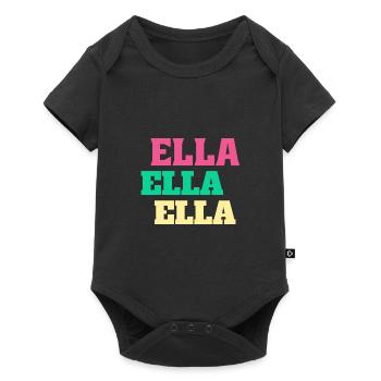 Ella Birthday Gifts Ella's Name Ellachen - Baby Premium short-sleeve bodysuit - black - Front