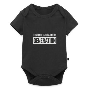 Je suis juste une génération différente - Body à manches courtes Premium Bébé - noir - Devant
