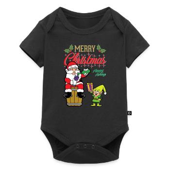 Santa Claus Elf - Baby Premium short-sleeve bodysuit - black - Front