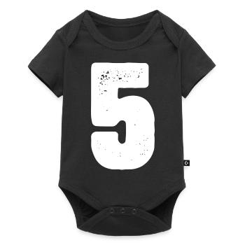 Maillot 5 numéros - Body à manches courtes Premium Bébé - noir - Devant