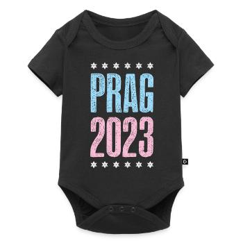 Prague 2023 - Baby Premium short-sleeve bodysuit - black - Front