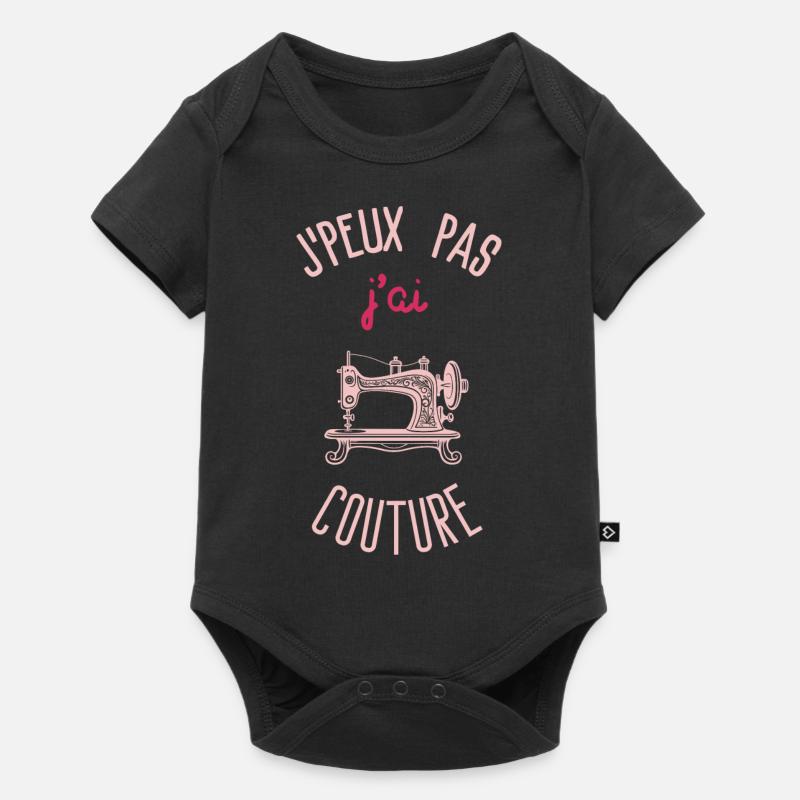 J peux pas j ai couture - Body à manches courtes Premium Bébé - noir
