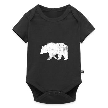 bear - Baby Premium short-sleeve bodysuit - black - Front
