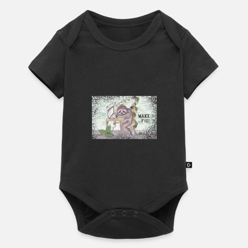Fill at WORK - Baby Premium Kurzarmbody - Schwarz
