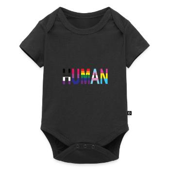L’homme est humain Queer Gay Pride Mois LGBT - Body à manches courtes Premium Bébé - noir - Devant