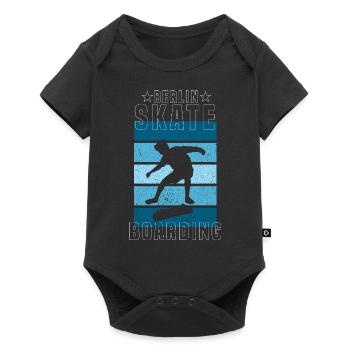 Skateboard Skateboarder Berlin Patinage - Body à manches courtes Premium Bébé - noir - Devant