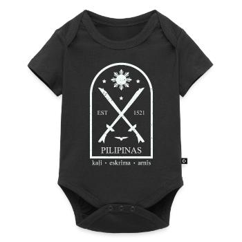 Philippinen Kampfsport Design für stolze Pinoys - Baby Premium Kurzarmbody - Schwarz - Vorne