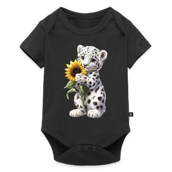 Hase - Baby Premium Kurzarmbody - Schwarz - Vorne