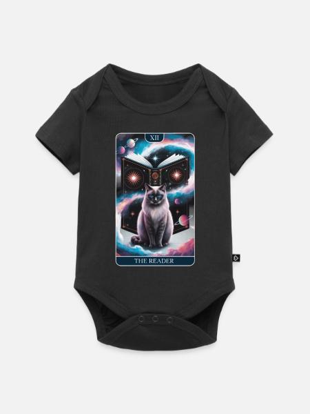 Tarotkarte - Baby Premium Kurzarmbody - Schwarz