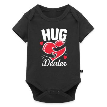 Hug Dealer Clothing Cute Valentines Day Gift for - Baby Premium short-sleeve bodysuit - black - Front