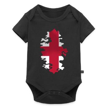 England Flag Vintage English Flag Used Look - Baby Premium short-sleeve bodysuit - black - Front