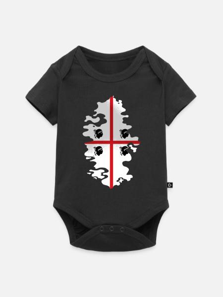 Sardaigne Drapeau Sardaigne Drapeau Sardegna Drapeau - Body à manches courtes Premium Bébé - noir