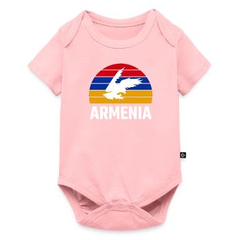 Armenia Armenia Flag Armenian Eagle Armenian - Baby Premium short-sleeve bodysuit - rose - Front