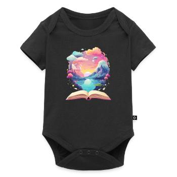 Enchanting Books Worlds - Baby Premium short-sleeve bodysuit - black - Front