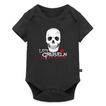 peur peur fête Halloween - Body à manches courtes Premium Bébé - noir - Devant