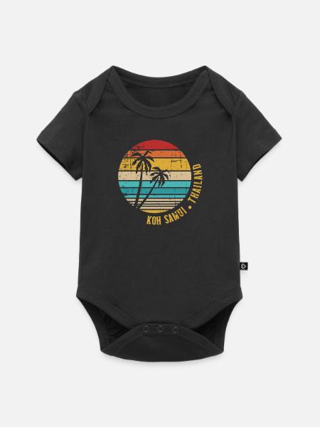 Koh Samui - Baby Premium Kurzarmbody - Schwarz