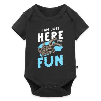 Stars Planets Space Mars - Baby Premium short-sleeve bodysuit - black - Front