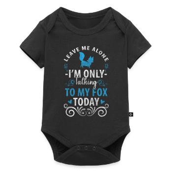 Tier Schlau Jäger - Baby Premium Kurzarmbody - Schwarz - Vorne