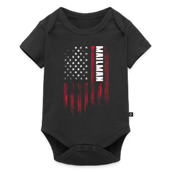 Postbote Zusteller Sendung Kurierdienst - Baby Premium Kurzarmbody - Schwarz - Vorne