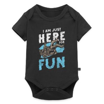 Space, Moon, Galaxy, Space travel - Baby Premium short-sleeve bodysuit - black - Front