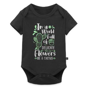 Pointes de plantes Gardener Stitch - Body à manches courtes Premium Bébé - noir - Devant