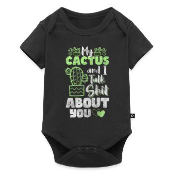 Cactus Eau Câlin - Body à manches courtes Premium Bébé - noir - Devant