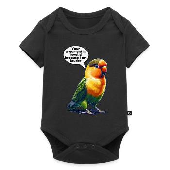 Lovebird Love Birds - Baby Premium short-sleeve bodysuit - black - Front