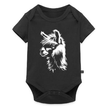 Alpaca - Baby Premium short-sleeve bodysuit - black - Front