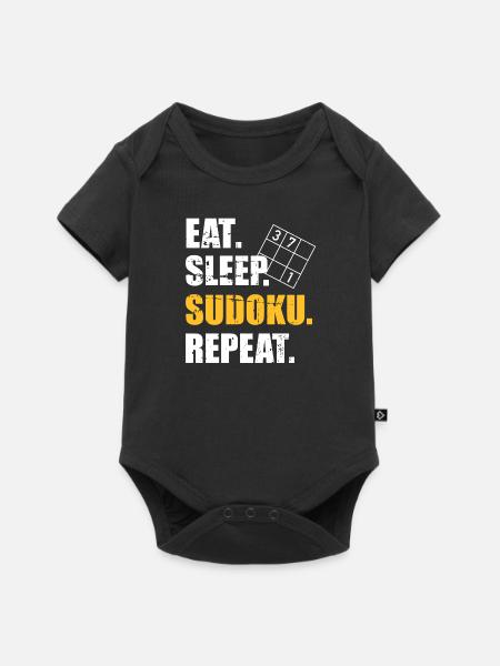 Sudoku - Baby Premium Kurzarmbody - Schwarz