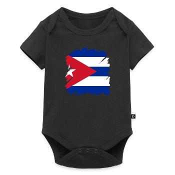 Cuba Drapeau Caraïbes Vacances Cuba Voyage La Havane - Body à manches courtes Premium Bébé - noir - Devant